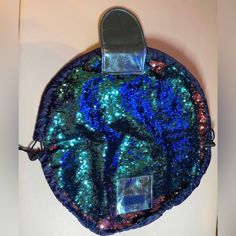 NEW Mermaid Sequin Drawstring Makeup Toiletry Bag